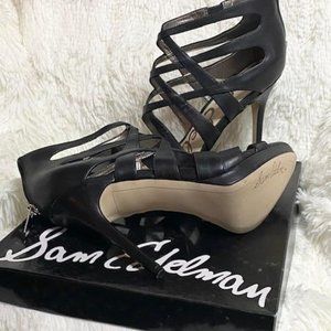 Sam Edelman Black Strap Heels